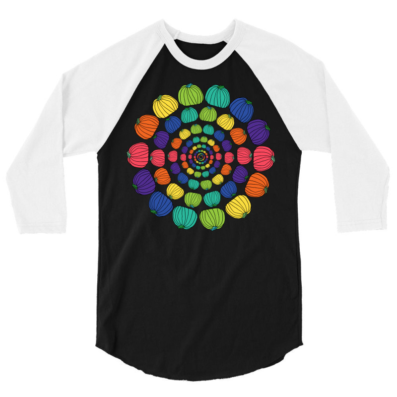 Ever Decreasing Circles Of Pumpkin Rainbows Cool 3/4 Sleeve Shirt | Artistshot