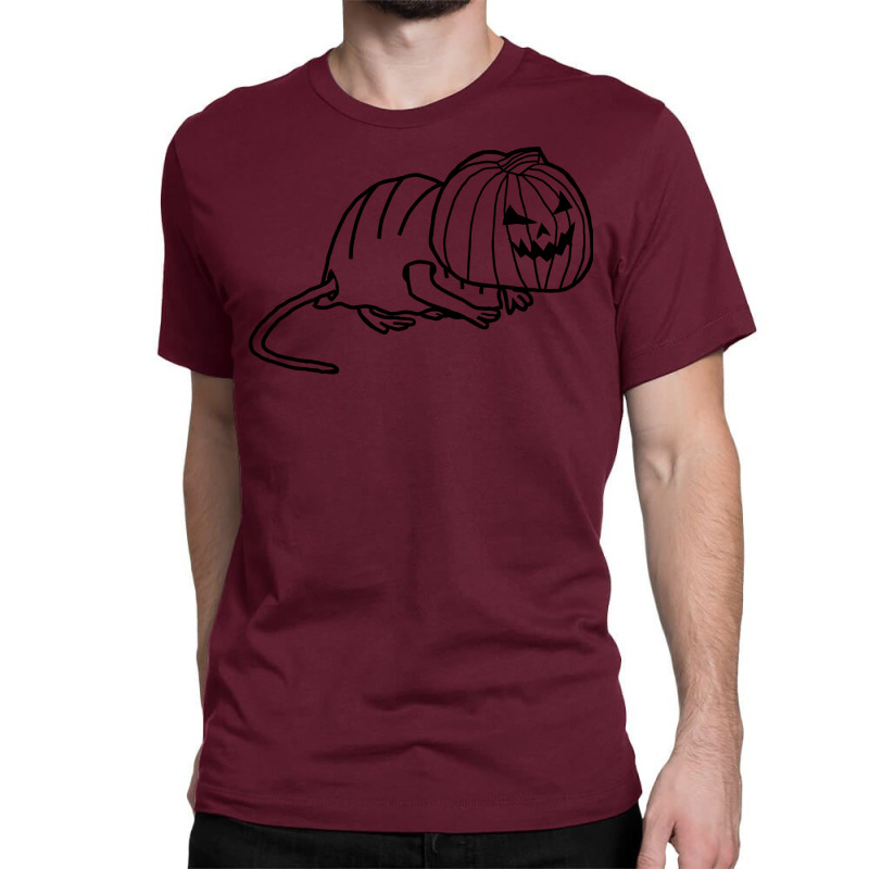 Cute Rat Wearing Halloween Horror Costume Minimal Classic T-shirt by courymusix | Artistshot