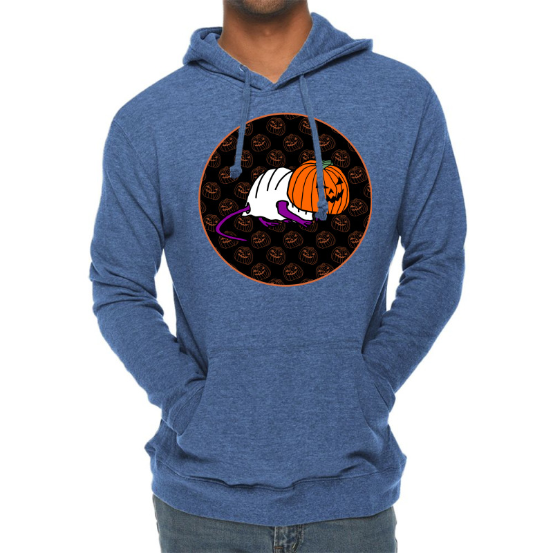 Halloween Horror Rat Dark Round Humor Lightweight Hoodie | Artistshot