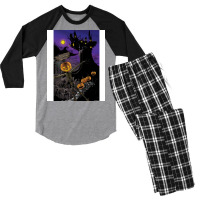 Halloween Town Retro Men's 3/4 Sleeve Pajama Set | Artistshot