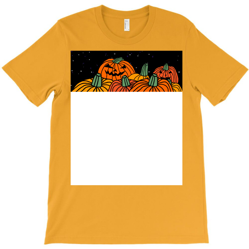 Night Time Spooky Pumpkins At Halloween Vintage T-shirt | Artistshot