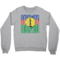 New Caledonia New Caledonian Barcode Love Flag Crewneck Sweatshirt | Artistshot