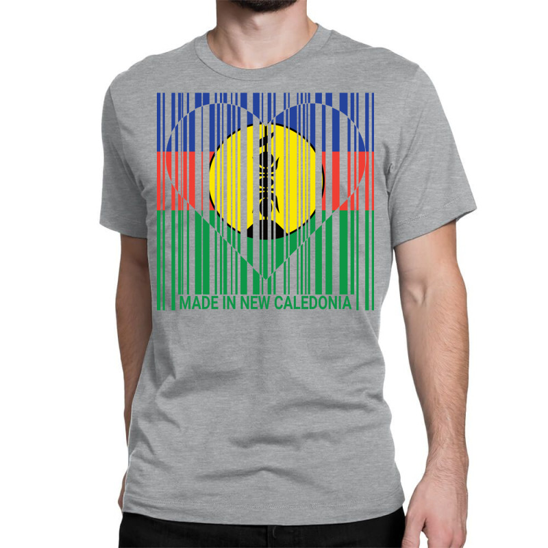 New Caledonia New Caledonian Barcode Love Flag Classic T-shirt by ireneewaffaa9 | Artistshot