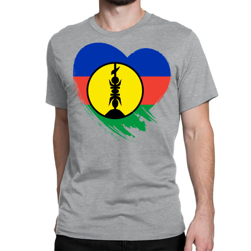 New Caledonia New Caledonian Heart Love Flag Classic T-shirt by ireneewaffaa9 | Artistshot