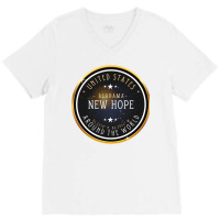 New Hope City Alabama Souvenir  New Hope Coordinat V-neck Tee | Artistshot