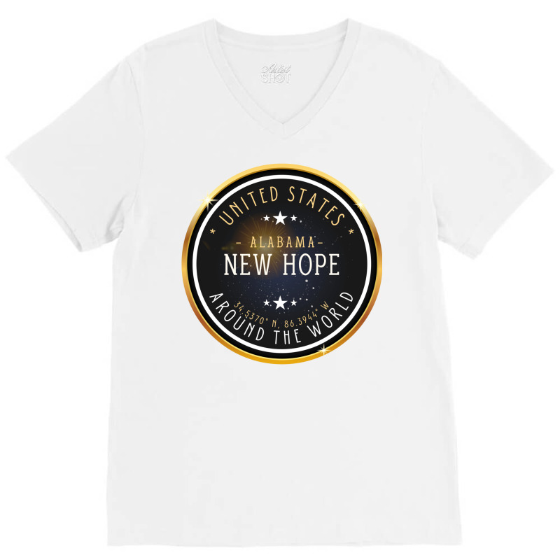 New Hope City Alabama Souvenir  New Hope Coordinat V-Neck Tee by salayobatrazf | Artistshot