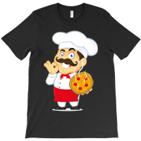 Cartoon And Pizza Chef T-shirt | Artistshot