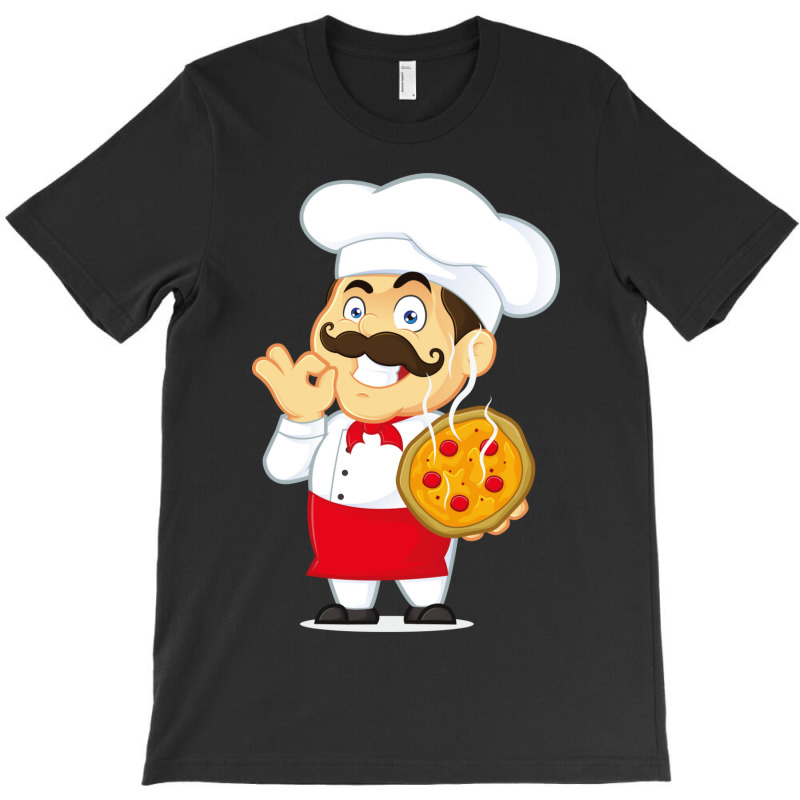 Cartoon And Pizza Chef T-shirt | Artistshot