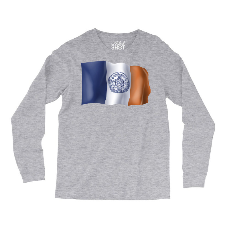 New York Flag Long Sleeve Shirts by salayobatrazf | Artistshot