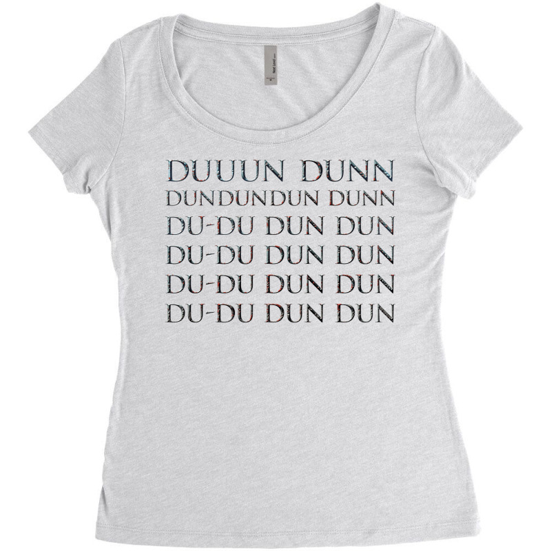 Theme Tune Music Duuun Dunn Song Women's Triblend Scoop T-shirt | Artistshot