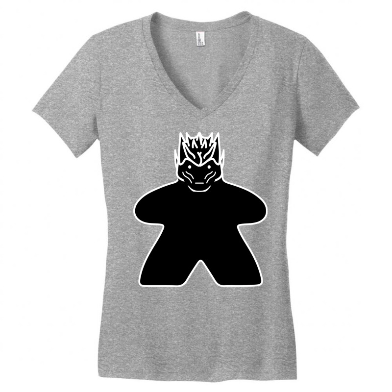 Night King Meeple For Geeky Boardgames Lover Women's V-Neck T-Shirt by jarraydony | Artistshot