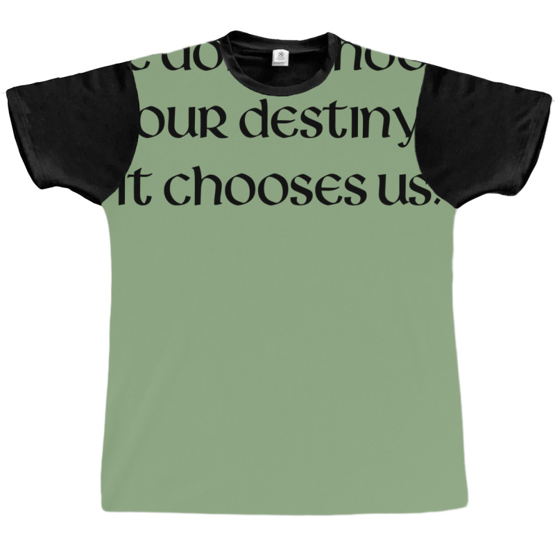 We Don't Choose Our Destiny Graphic T-shirt | Artistshot