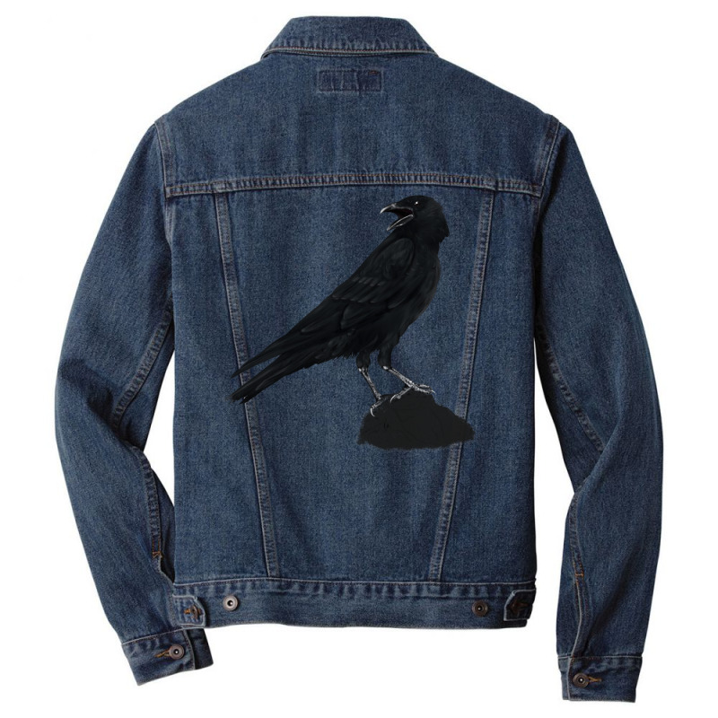 Nights Crow Men Denim Jacket by onyekaafeku4 | Artistshot