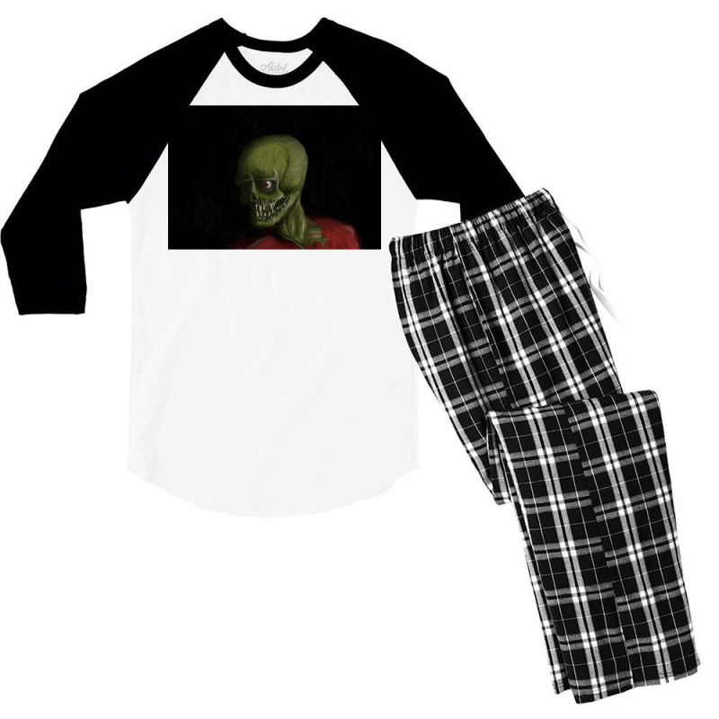 Zombie Oil Painting Men's 3/4 Sleeve Pajama Set | Artistshot