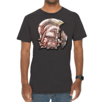 Spartan With A Shield And A Sword Vintage T-shirt | Artistshot