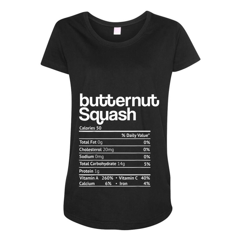 Butternut Squash Nutrition Facts Thanksgiving Christmas Food Maternity Scoop Neck T-shirt by Yuh2105 | Artistshot