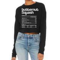 Butternut Squash Nutrition Facts Thanksgiving Christmas Food Cropped Sweater | Artistshot