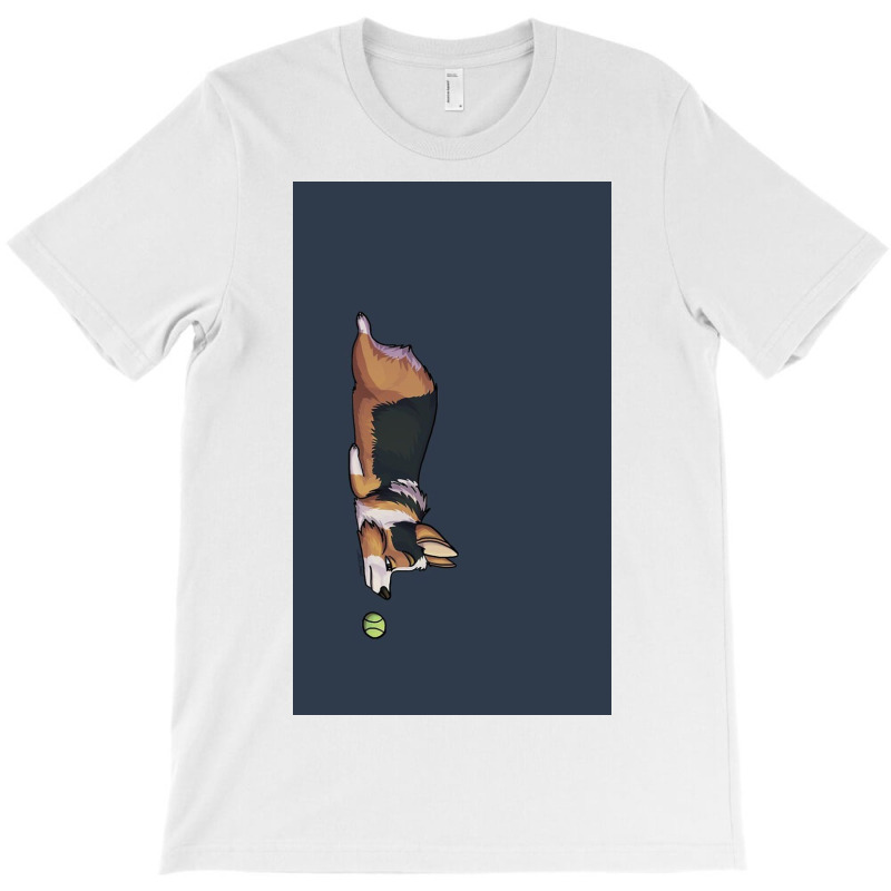 Lazy Sploot Redhead Tricolor Corgi T-shirt | Artistshot