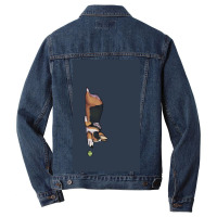 Lazy Sploot Redhead Tricolor Corgi Men Denim Jacket | Artistshot