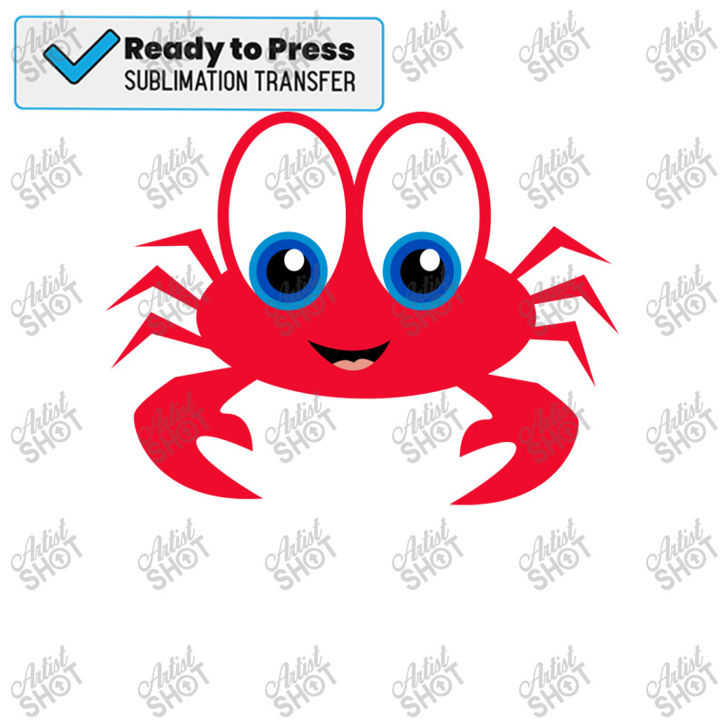 Crab Blue Cute Sublimation Transfer | Artistshot