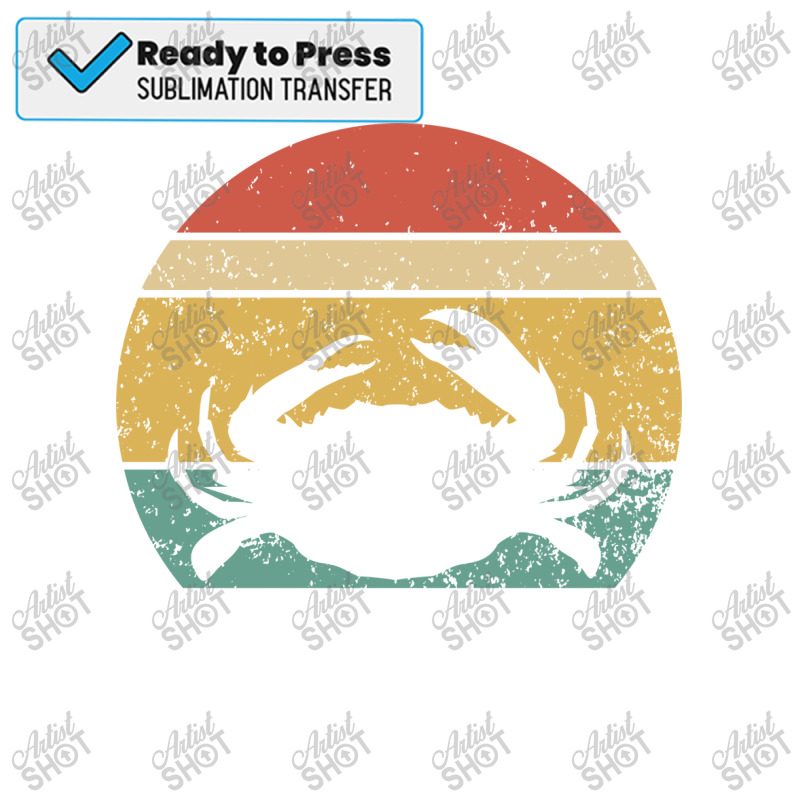 Cool Retro Vintage Crab Hippie Sublimation Transfer | Artistshot