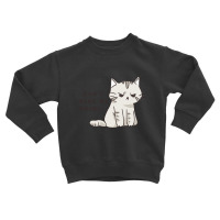 Angry Cat Toddler Sweatshirt | Artistshot