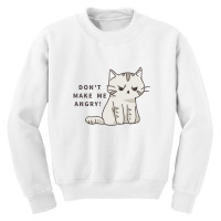 Angry Cat Youth Sweatshirt | Artistshot