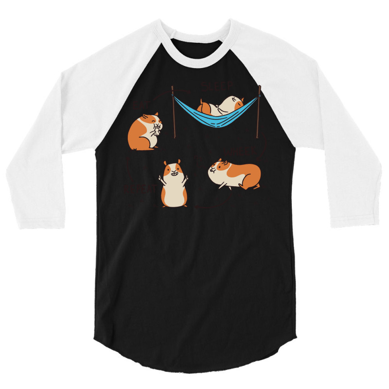 Guinea Pig Cycle Aesthetic 3/4 Sleeve Shirt | Artistshot