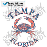 Tampa Florida With Stone Crab On Wind Rose Twoside Sublimation Transfer | Artistshot