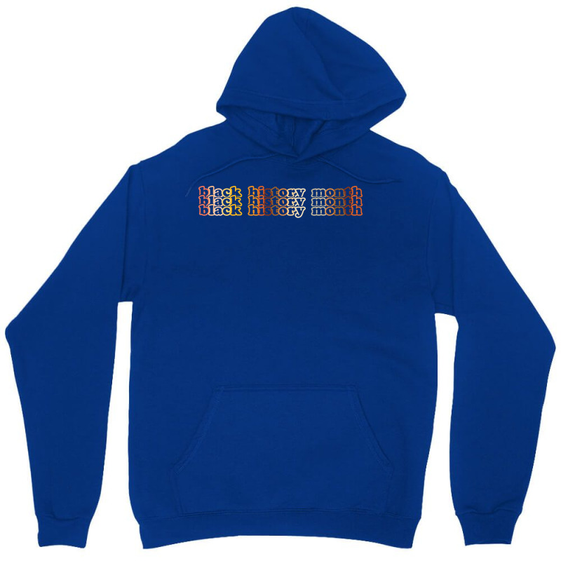 Groovy Repeated Brown Black History Matter Saying Unisex Hoodie | Artistshot