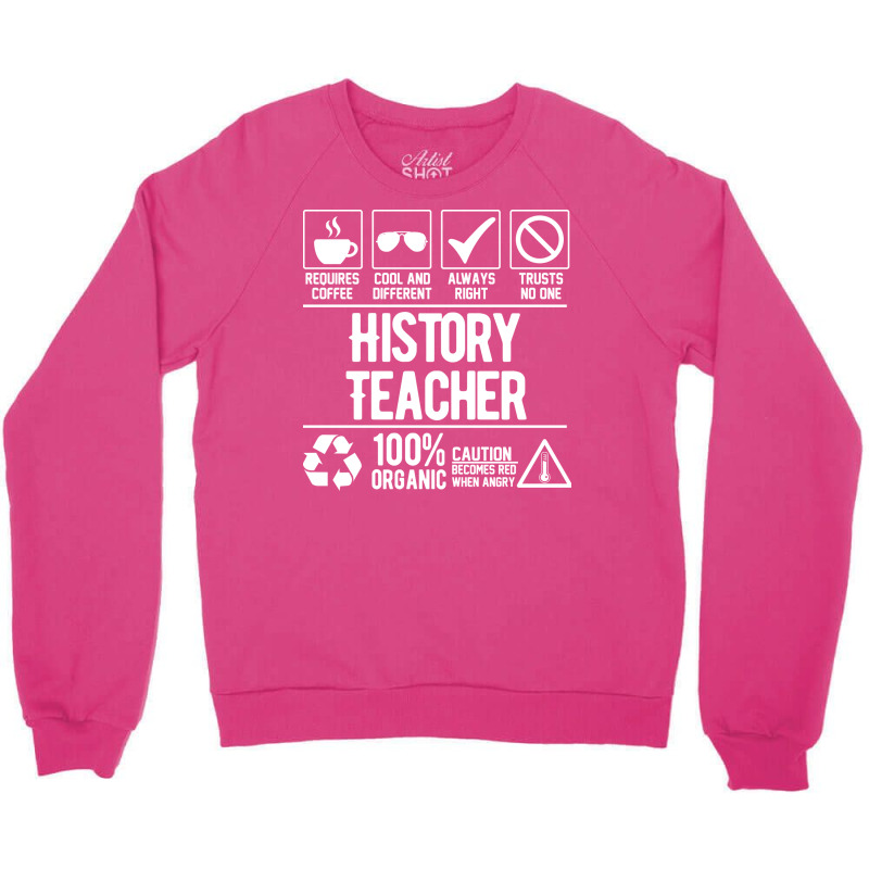 History Teacher Job White Nature Crewneck Sweatshirt | Artistshot