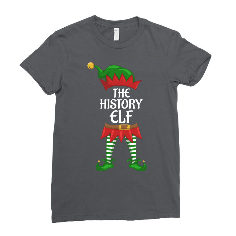 History Elf Family Matching Group Christmas Party Ladies Fitted T-Shirt by gkinosjhancai | Artistshot