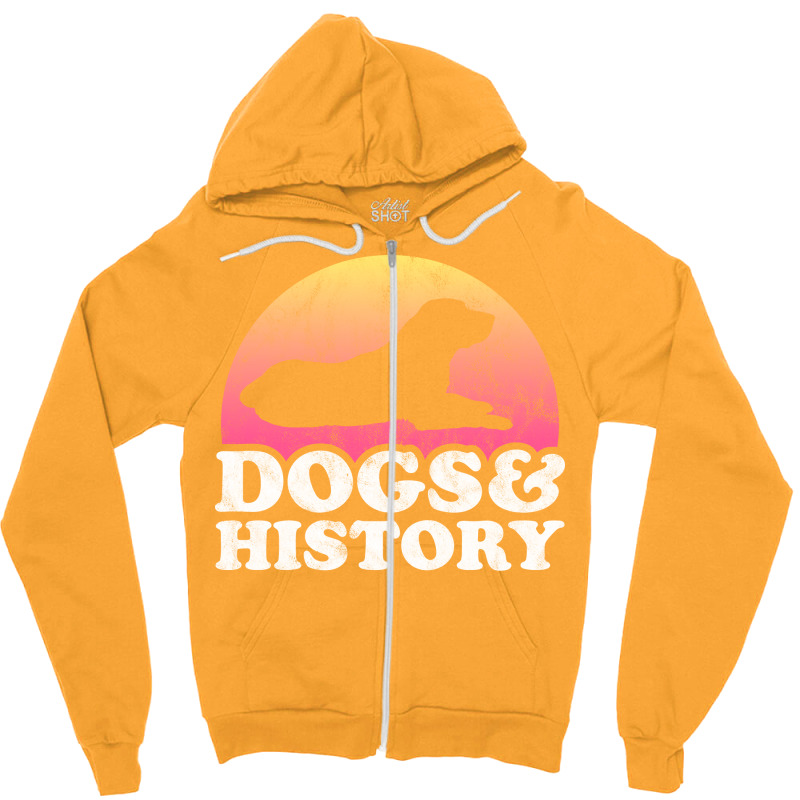 Dogs And History Gift Blue Zipper Hoodie by ikuopunjabc | Artistshot