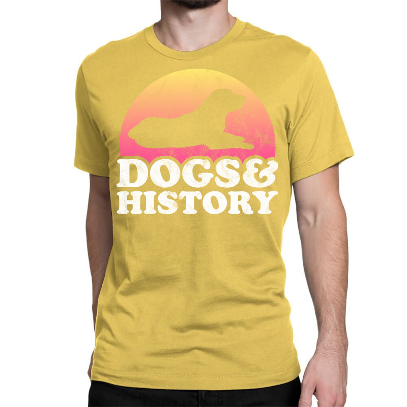 Dogs And History Gift Blue Classic T-shirt by ikuopunjabc | Artistshot