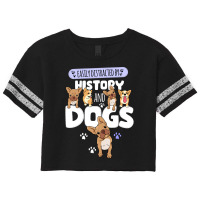 Easily Distracted By History And Dogs Gift Scorecard Crop Tee | Artistshot