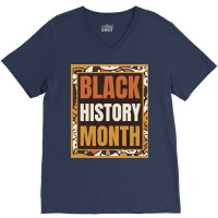 Black History Month Yellow Hippie V-neck Tee | Artistshot