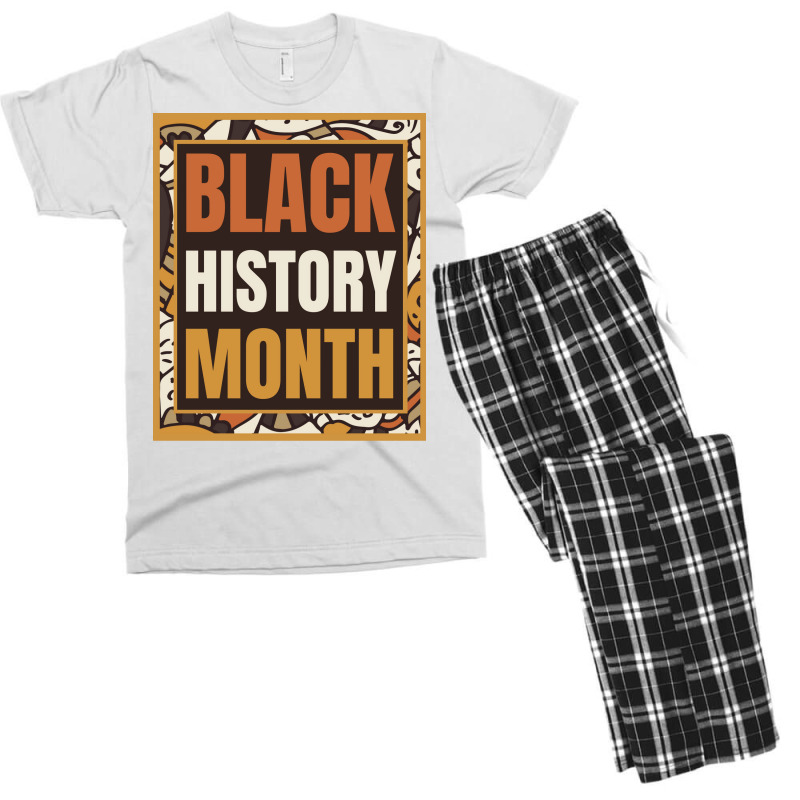 Black History Month Yellow Hippie Men's T-shirt Pajama Set | Artistshot