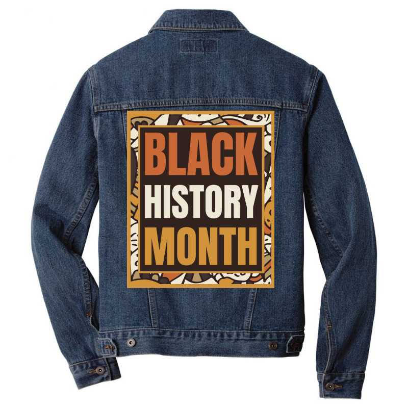 Black History Month Yellow Hippie Men Denim Jacket | Artistshot