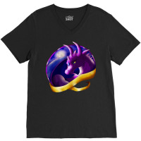 Nesting Dragon V-neck Tee | Artistshot