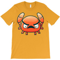 Cute Cartoon Angry Crab Blue T-shirt | Artistshot