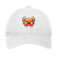 Cute Cartoon Angry Crab Blue Adjustable Cap | Artistshot