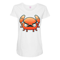 Cute Cartoon Angry Crab Blue Maternity Scoop Neck T-shirt | Artistshot