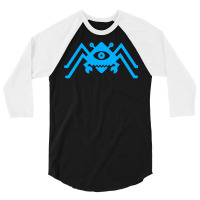 Diamond Spider Crab Bright Blue Nostalgia 3/4 Sleeve Shirt | Artistshot