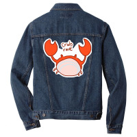 Kawaii Crab Rave Aesthetic Men Denim Jacket | Artistshot