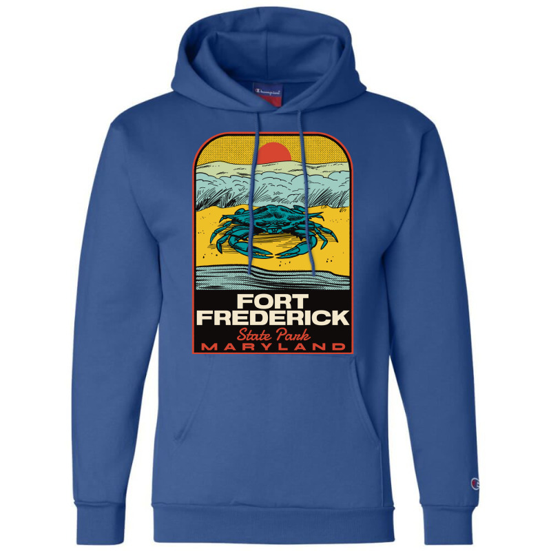 Fort Frederick State Park Md Vintage Travel Summer Champion Hoodie | Artistshot