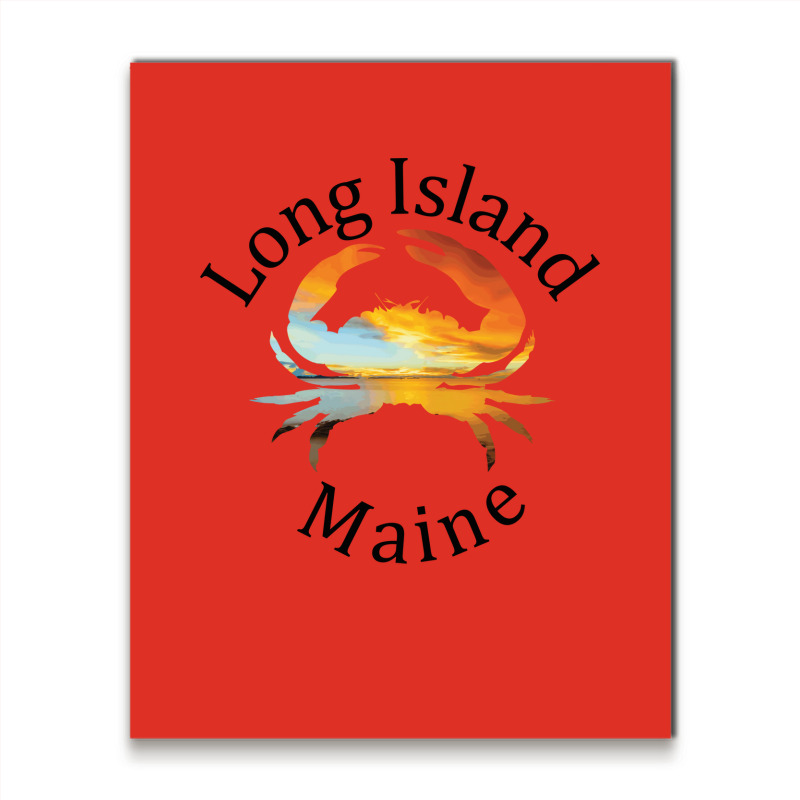 Long Island Maine Hippie Metal Print Vertical | Artistshot