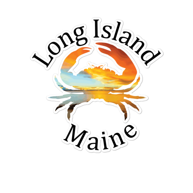 Long Island Maine Hippie Sticker | Artistshot