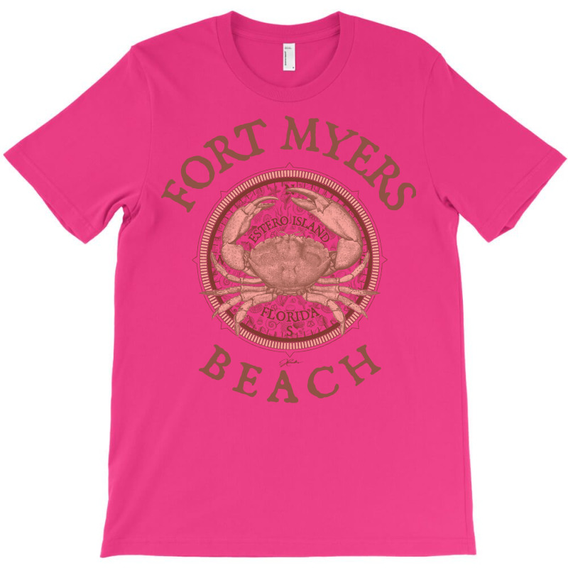 Fort Myers Beach Florida With Stone Crab On Wind R T-shirt | Artistshot