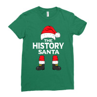 The History Santa Matching Family Group Christmas Ladies Fitted T-shirt | Artistshot