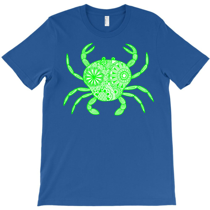 Mandala Crab Green And White Boy T-shirt | Artistshot